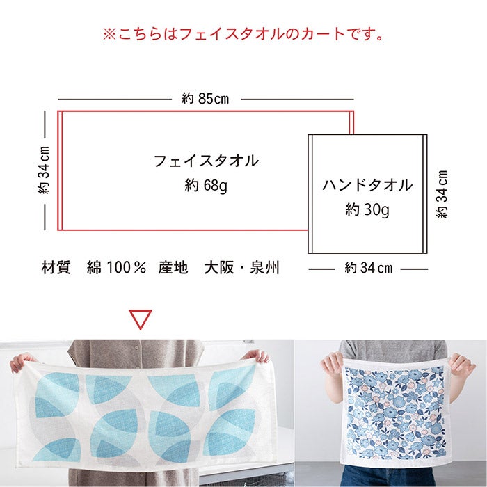 まごころタオル フェイスタオル おまかせ5枚ギフトセット
