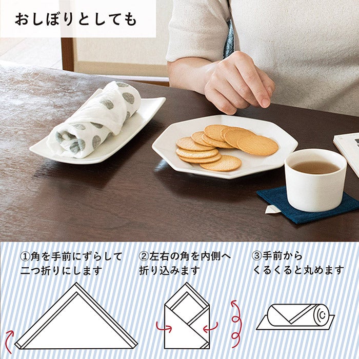 ガーゼタオル ハンドタオル 1枚 まごころタオル 日本製 ハンカチ 泉州