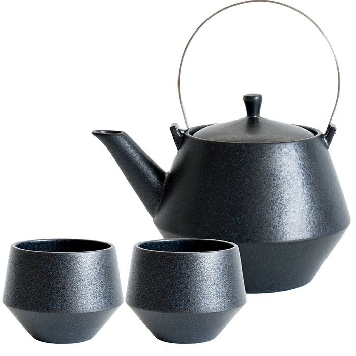 土瓶・煎茶碗セット frustum フラスタム 日本製 急須 湯呑み 茶器 美濃