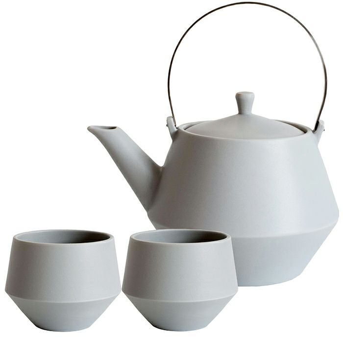 土瓶・煎茶碗セット frustum フラスタム 日本製 急須 湯呑み 茶器 美濃