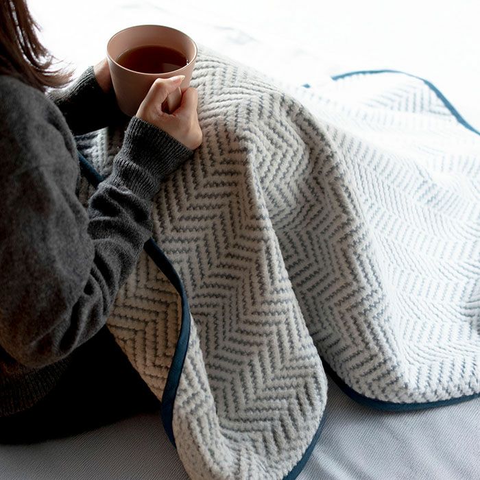 ブランケット ひざ掛け mumブランケット 膝掛け 洗える スナップボタン