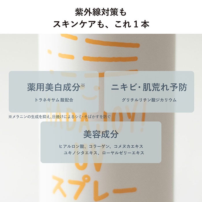 スプレー日焼け止め 日焼け止め スプレー HADA JOY ハダジョイ 無料ラッピング可 さらさら